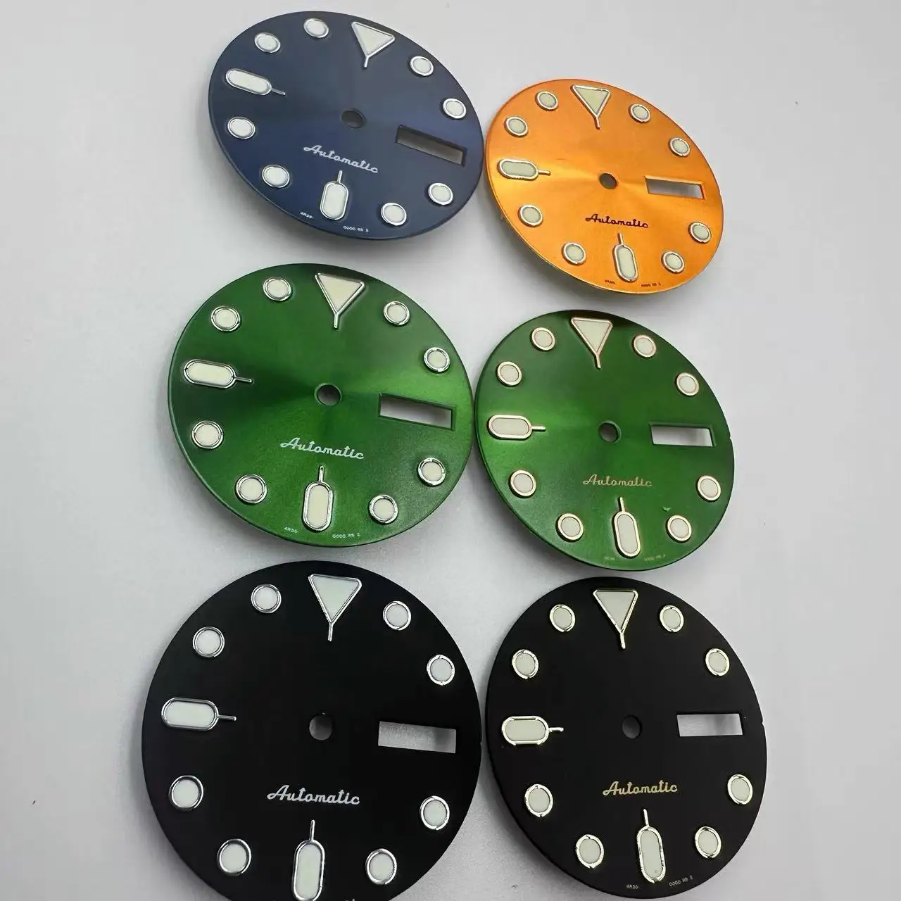 

28.6mm NH35 Dial / NH36 Dial Green Luminous Original Japanese Mechanical Watch S Dial Single Date Suitable for Seiko Modificatio