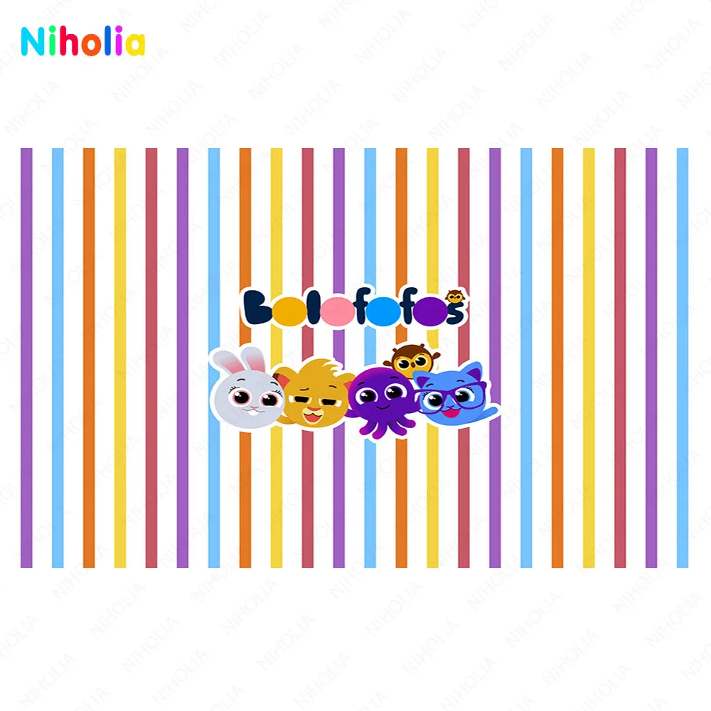 Bolofofos Backdrop Round Cover Girls Kids Birthday Party Panel Photography Background Studio Plinth Elastic Decor Banner Poster