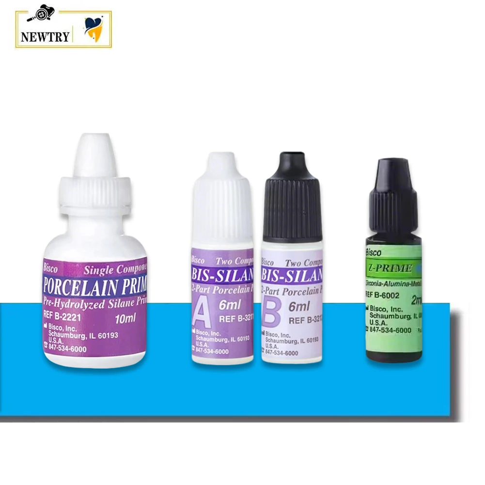 

Праймер для зубного фарфора BISCO Z-Prime Plus, праймер для циркония, оксида алюминия и металла B-6002P, B-2221P, B-3210P, BIS-SILANE, керамический силановый агент