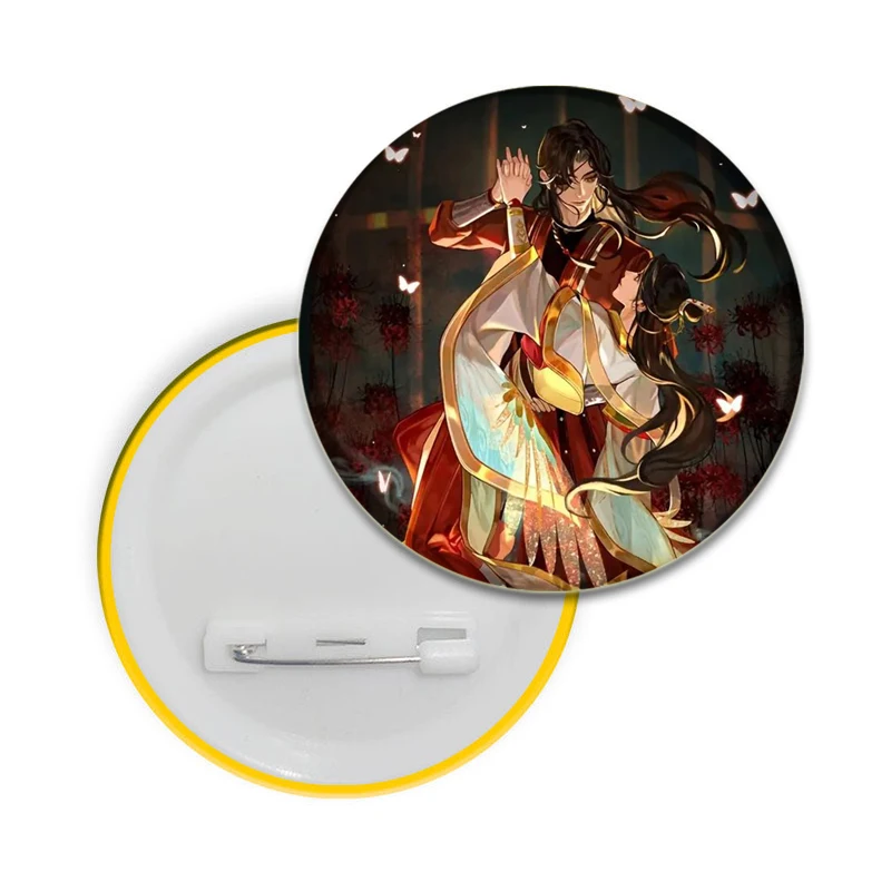 Tian Guan Ci Fu Hua Cheng Brooch Heaven Official’s Blessing Badge Accessories DIY Craft for Clothes Backpack Snap-in Button Pins