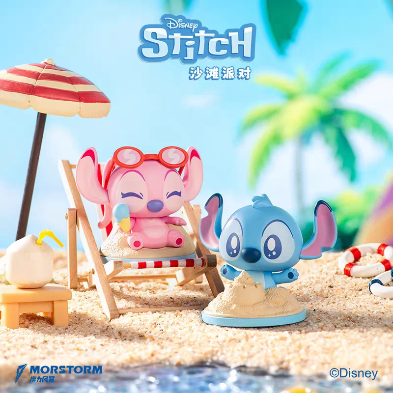 New Stitch Beach Party Blind Box Toy Official Summer Limited Figures Collectible Desk Decor Kids Birthday Christmas Gifts