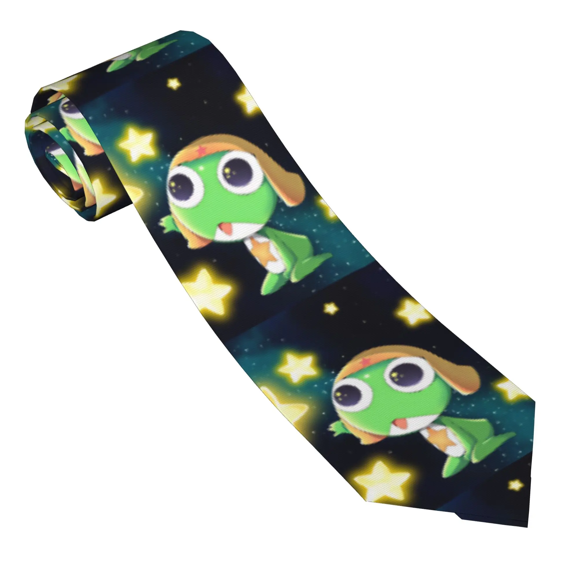Keroros Giroro Tie  Daily Wear Neck Ties Retro Trendy Neck Tie For Men Women Custom DIY Collar Tie Necktie Birthday Present