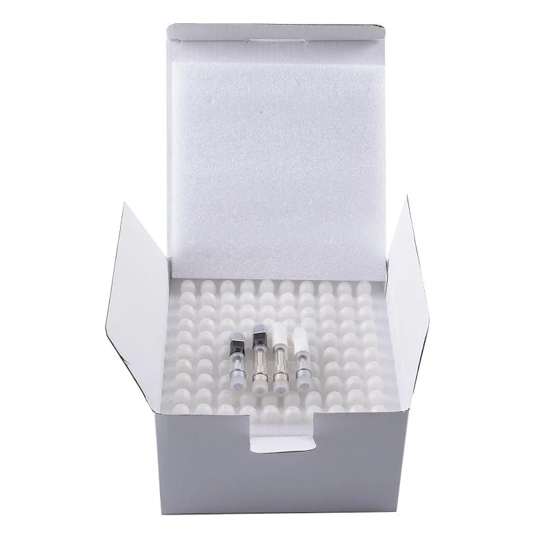 10pcs TH205 Vape Cartridges 0.5ml 1.0ml CC-ell Atomizers Ceramic Coil Carts Gold/Silver/Wood Drip Tips 510 Thread Thick Oil Tank