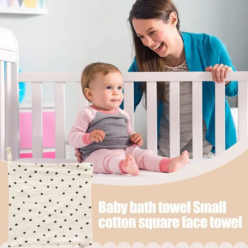 

Baby Washcloths Soft Absorbent Cotton Washcloths Baby Reusable Cute Square Handkerchief 9x9inch Face Towel Burp Rags For Boys