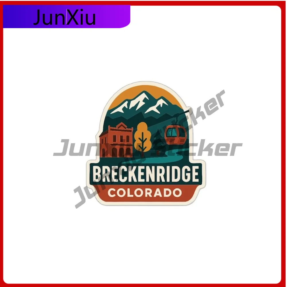 

Breckenridge Colorado Vinyl Sticker Personalized Scratch-proof Decal Funny Motocross Bumper Window Phone Trunk Windshield Rv Suv