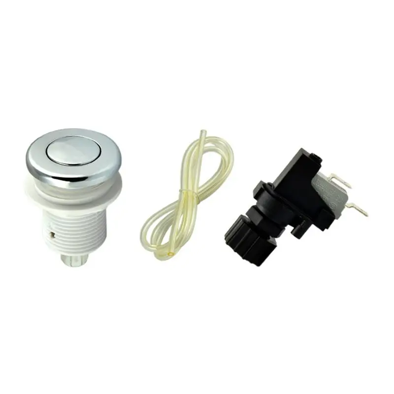 HLZS-Pneumatic Switch On Off Push Button 1Set For Bathtub Spa Waste Garbage Disposal Whirl-Pool 32Mm Suit