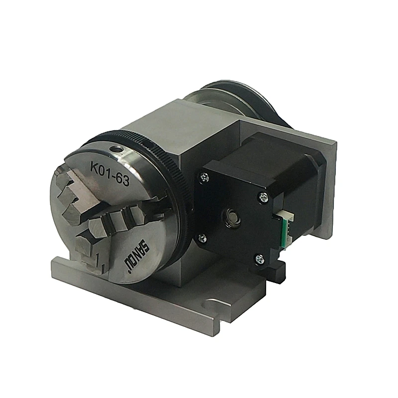 65mm 3 Jaw Chuck CNC Router Rotary Axis Suitable As Tailstock for CNC Lathe Machine Tools Accessories