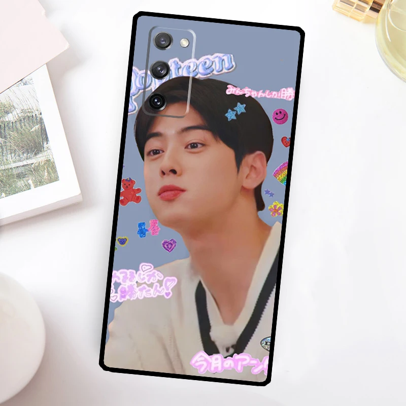 Cha Eun Woo TV True Beauty Kpop Case For Samsung Galaxy S24 S23 S22 Ultra S21 S20 FE Note 10 Plus Note 20 S8 S9 S10 Cover