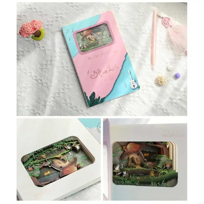 C90Cノベルティキャッツミュージックコンサートノートブックジャーナル120ページグリッドメモ帳のスケッチブックのためのスケッチブックジャーナリングを書いていること