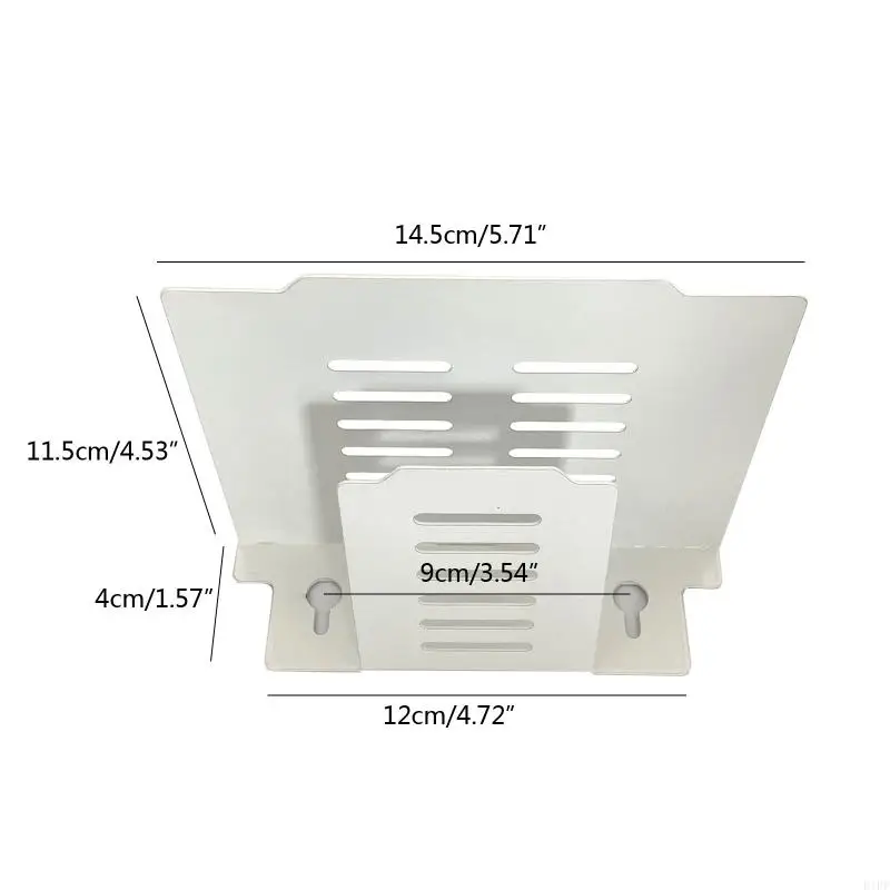 E1PF Metal Wall Mount Shelf Bracket for WiFi Router Box Set Top Box Accessories