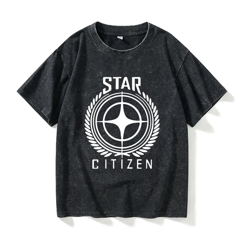 

Футболка свободного кроя с круглым вырезом и принтом по мотивам игры Star Citizen для PS4, большие размеры в наличии