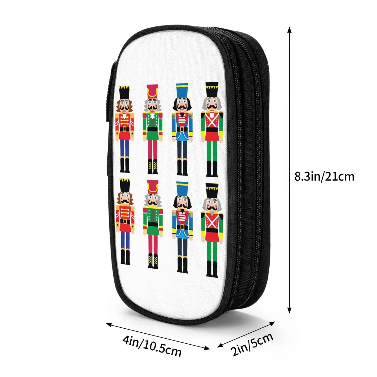 عيد الميلاد كسارة البندق مقلمة صبي فتاة ريترو حقيبة أقلام رصاص تصميم العودة إلى المدرسة مقلمة القرطاسية هدية فكرة