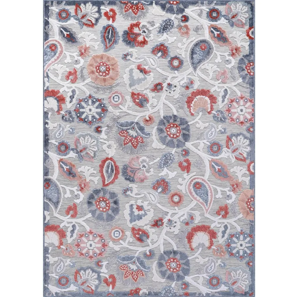 Outdoor Rug, Large Area Rugs for Living Room, Kitchen, and Entryway Rugs, Washable Stain Resistant Outside Carpet, Outdoor Rug