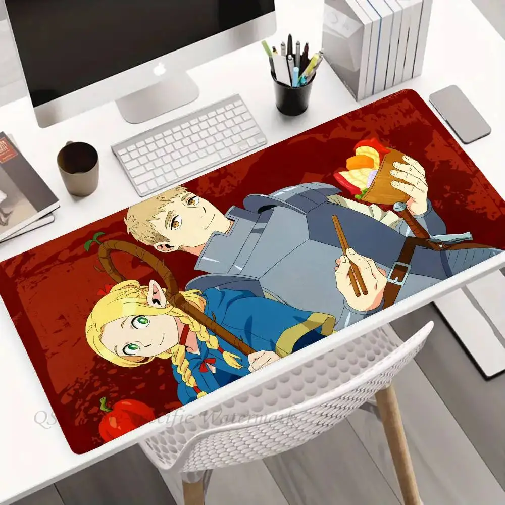 D-Delicious In Dungeon Animation Mousepad Non-slip Suitable For Office Computers Laptops E-sports Game Desk Mats XXL Keyboard
