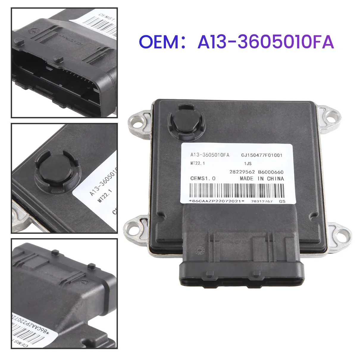 

ECU 28229562 B6000660 автомобильный двигатель, компьютер, электронный блок управления, подходит для Chery MT22.1.1