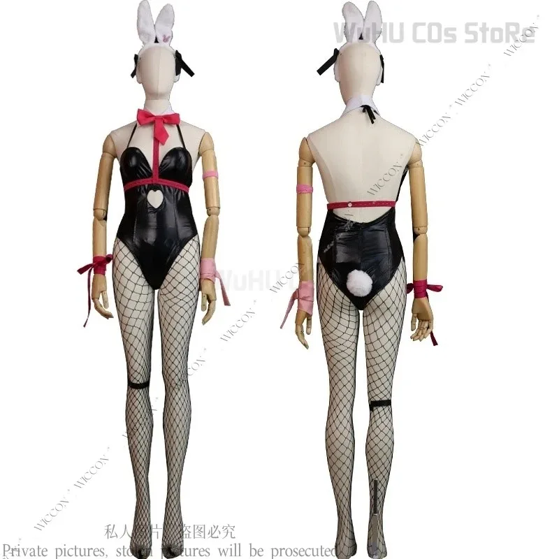 

2025 11 Hole Cosplay Costume Bunny Girl Adult Women Bodysuit Sexy Rabbit Jumpsuit Halloween Carnival Party Idol Vtuber Ro