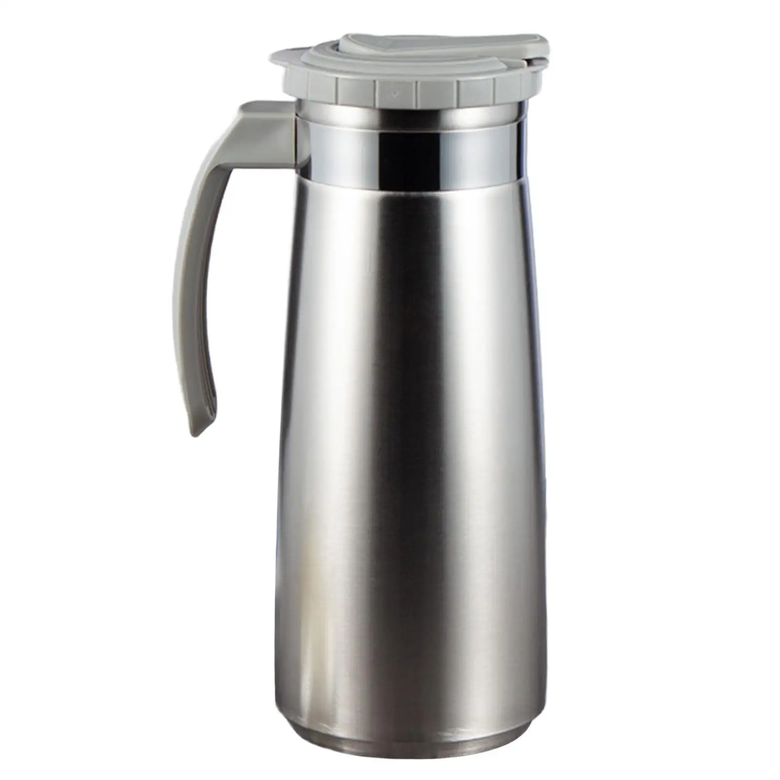 Stainless Steel Water Jug with Handle Lemonade Kettle 43.96oz/1.3L Fridge Lemon Kettle for Summer Refrigerator BBQ Camping Home