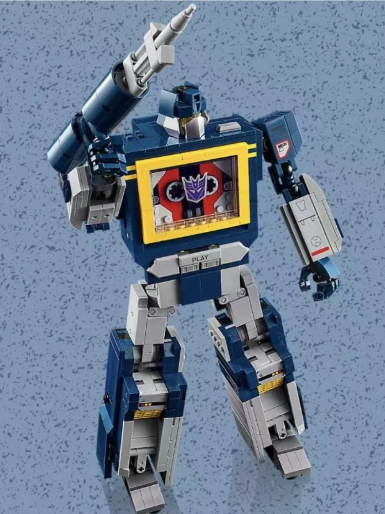 Blocs de construction de modèle de Robot bleu Soundwave, 1505 pièces, adaptés à 10358, camion créatif, voiture Mech, décoration de maison, jouets d'ornement, cadeaux de noël