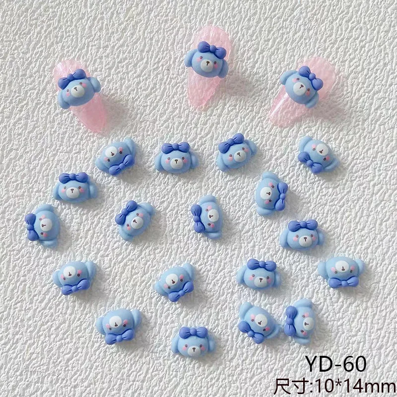 Sanrio 10Pcs Hellokitty Y2K Fake Nail Stickers Charms Anime Kuromi Mymelody Diy Kawaii Parts Jewelry Accessories Cool Nail Stuff