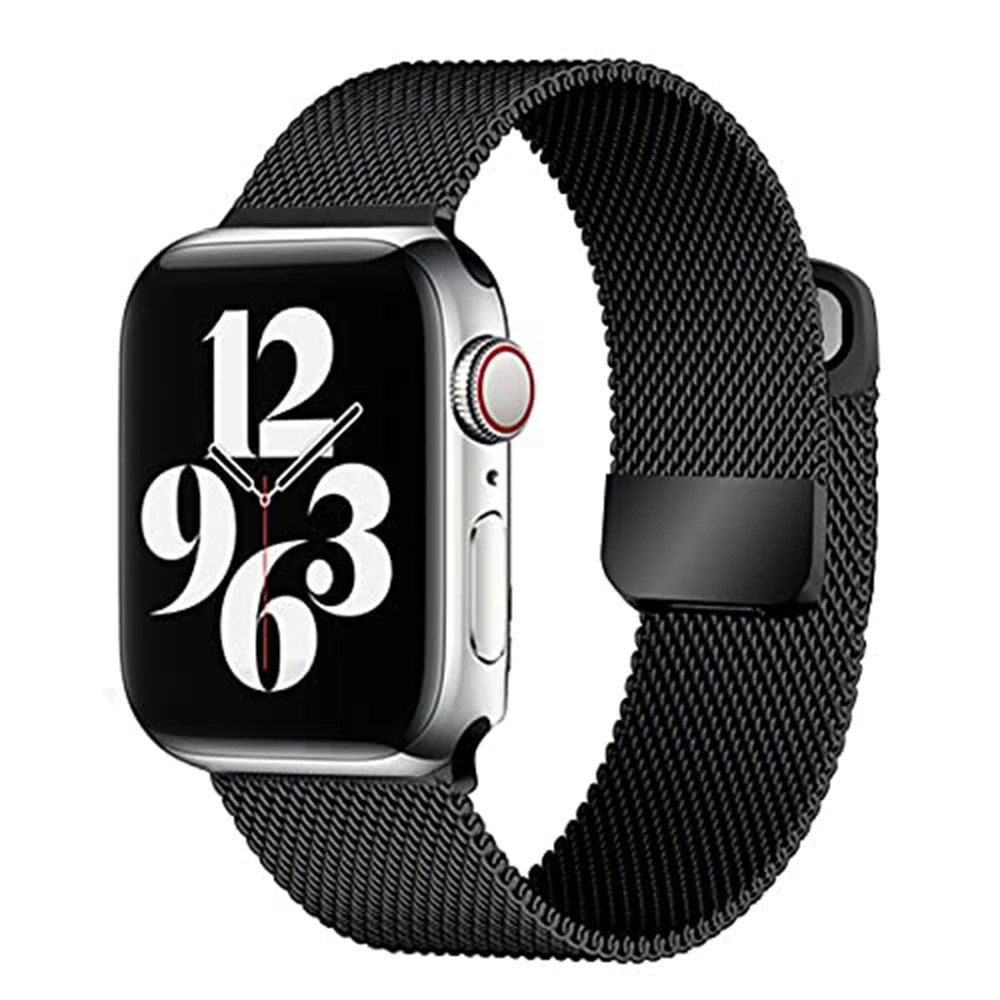 

Magnetic Milanese Strap for Apple Watch Band 49mm 45mm 44mm 41mm 40mm 38mm Bracelet for Iwatch Series Ultra 2 9 8 7 6 Se 5 Bands