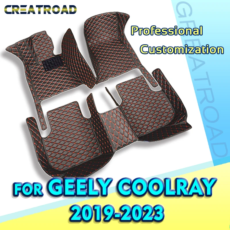 Car Floor Mats For Geely Coolray 2019 2020 2021 2022 2023 Custom Auto Foot Pads Automobile Carpet Cover Interior Accessories