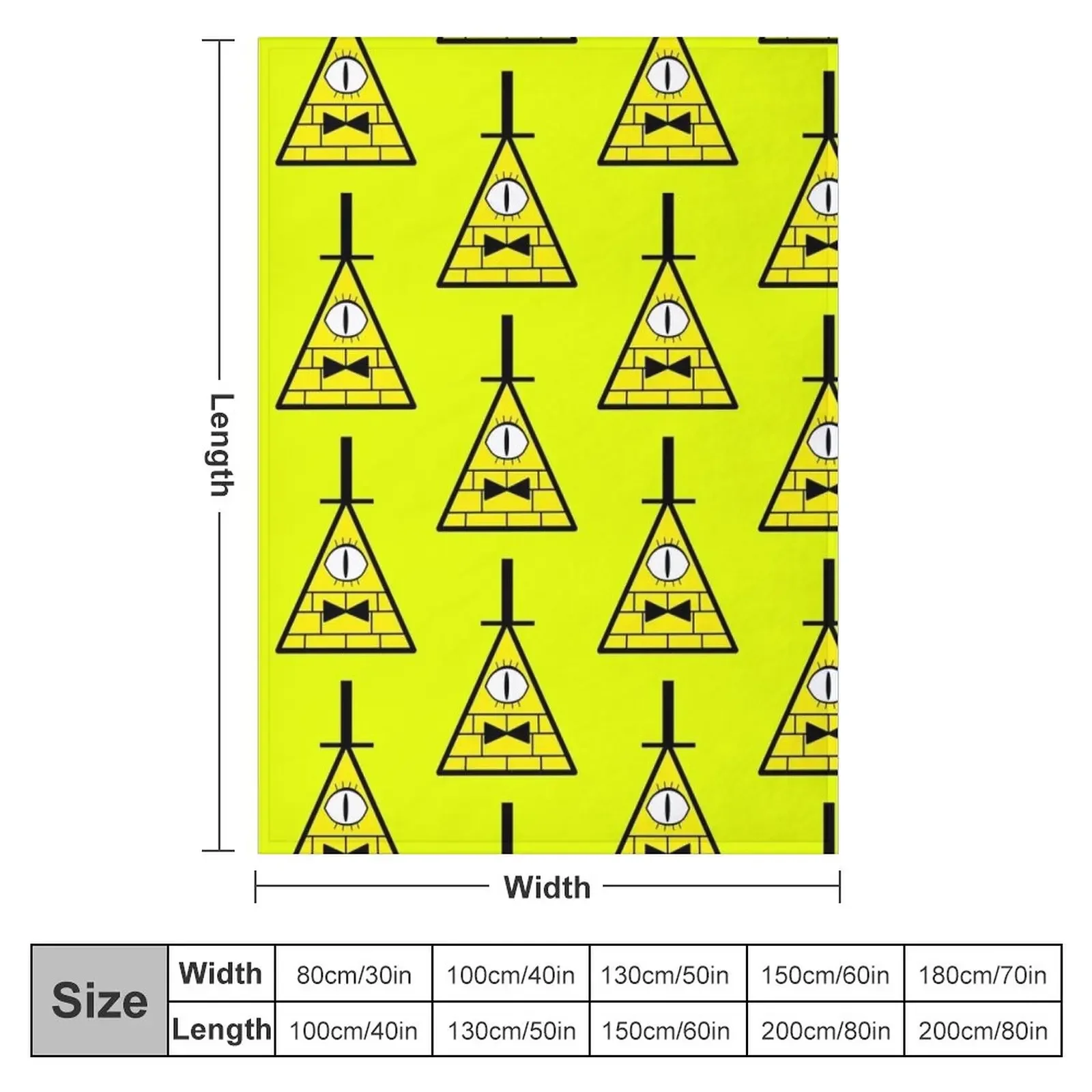 Bill Cipher staring Throw Blanket Fashion Sofas christmas gifts Blankets