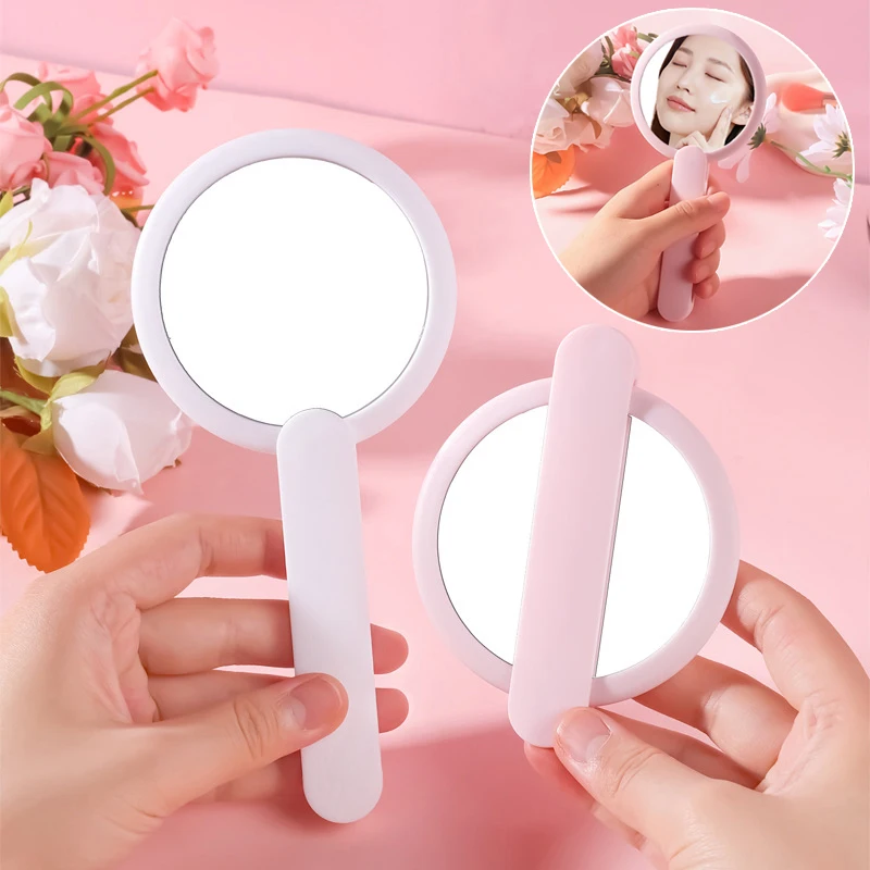 Miroir cosmétique rotatif rond pour filles, mini miroir de maquillage de poche, portable, double face, déterminer, IQUE Cosmetic