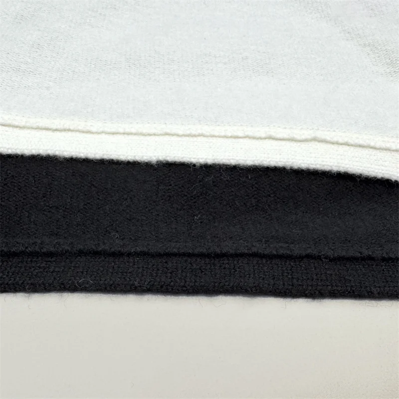 Women's sweater New elastic knitted slim fit long sleeved top for autumn 2025 Wool blend pullover pullover Women's turtleneck