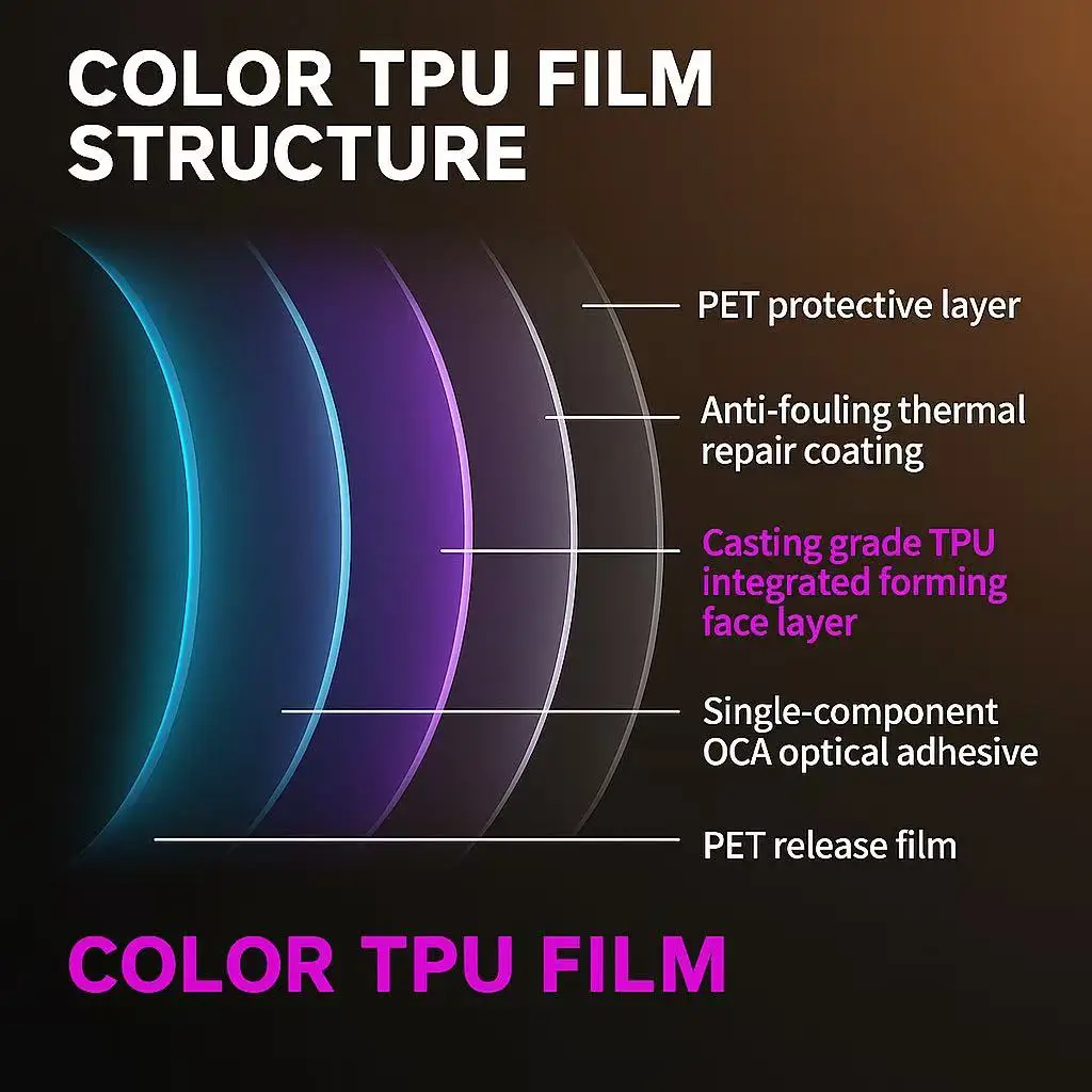 تسليم سريع لون المخزون السائب تغيير مادة TPU و PET شفاء ذاتي مضاد للخدش ومقاوم للأشعة فوق البنفسجية لف السيارات لجسم السيارة