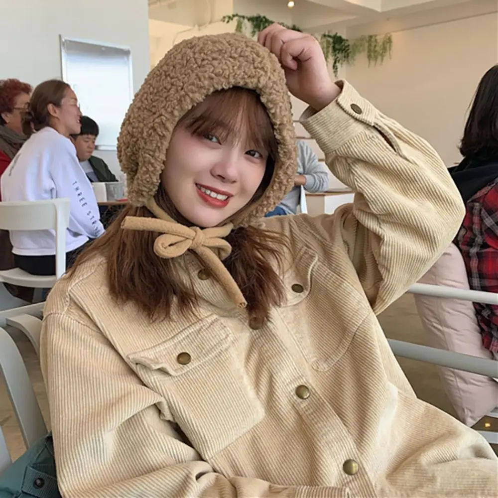 الشتاء الكورية نمط بالاكلافا Skullies قبعات لينة امبسوول Coldproof مقنعين قبعات رشاقته الدافئة محبوك قبعات حريمي الفتيات