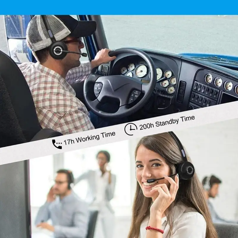 R58F M97 إلغاء الضوضاء سماعة رأس CVC6.0 سماعة لاسلكية متوافقة مع Bluetooth+