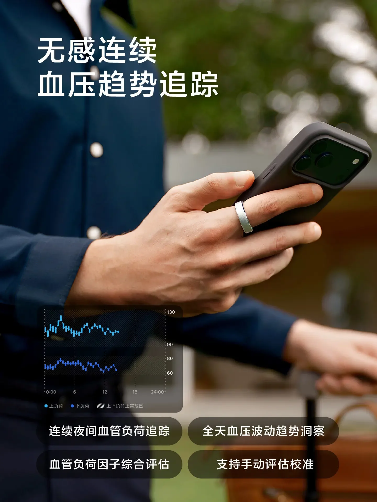 RingConn Gen 3 Smart Ring Ai Vascular Trends Tracking App Vibration Smart Ring 14-day Long Battery Life for Man Health Monitor