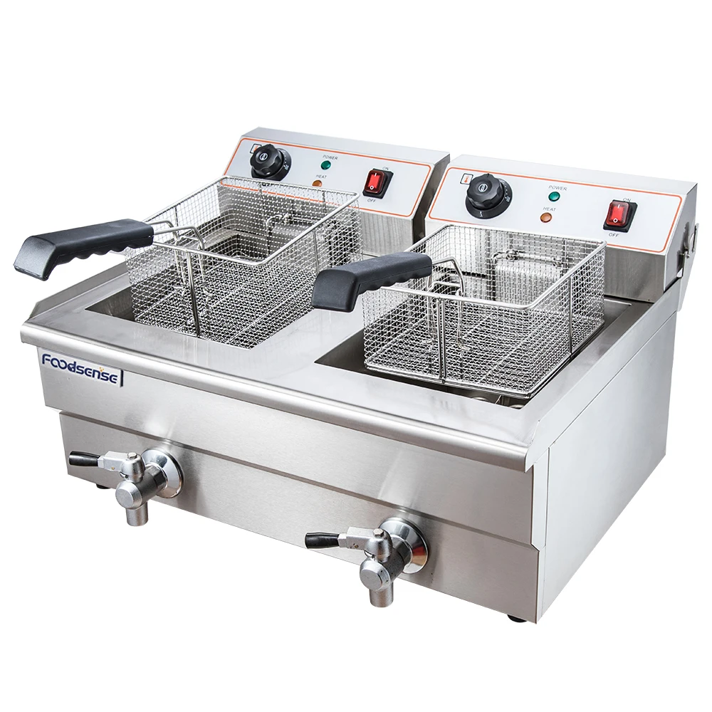 1 Tank 1 Basket Industrial Deep Fryer Chicken Fryer Machine High Capacity Small Electric Deep Fryer With Basket