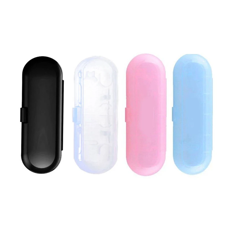 Tooth Brush Travel Case for Oral B Electric Toothbrush Travel Box Portable Plastic Storage Box Case White Black Pink Blue 4Color