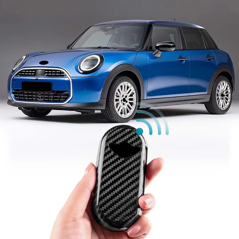 

Car Remote Key Case Cover Shell for MINI Cooper Countryman U25 J01 J05 F65 F66 2024 2025 Real Leather Key Protective Case