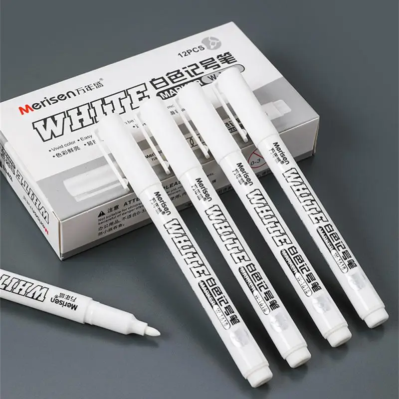 Водостойкий белый маркер, спиртовая краска, маслянистая ручка для рисования шин, граффити, перманентный маркер для ткани, дерева, кожи