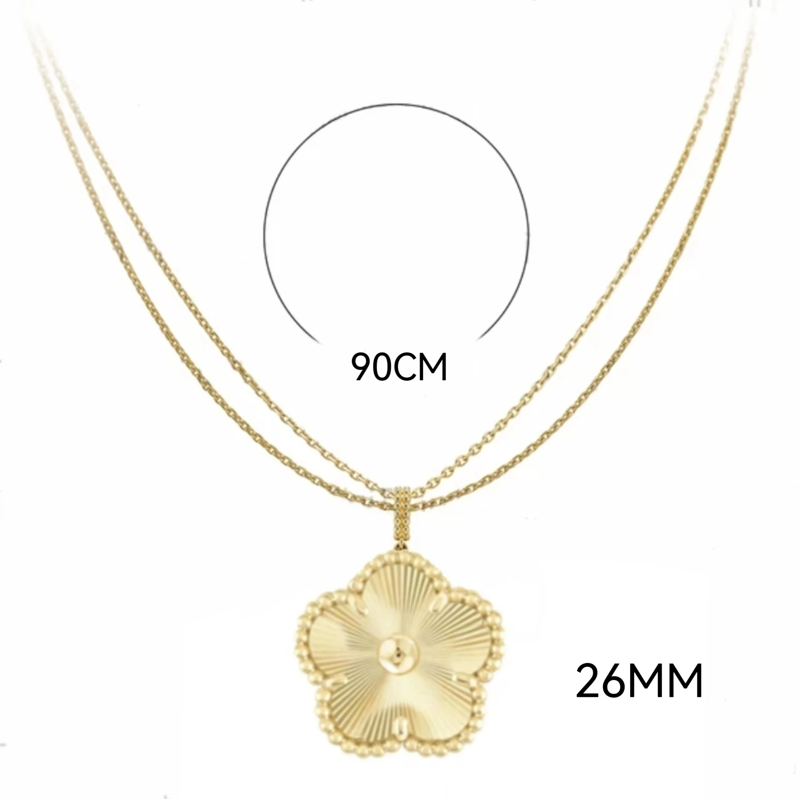 

High Quality Natural Mother of Pearl Four Leaf Clover Necklace Butterfly Nine Flower Pendant Women Jewelry Christmas Gift