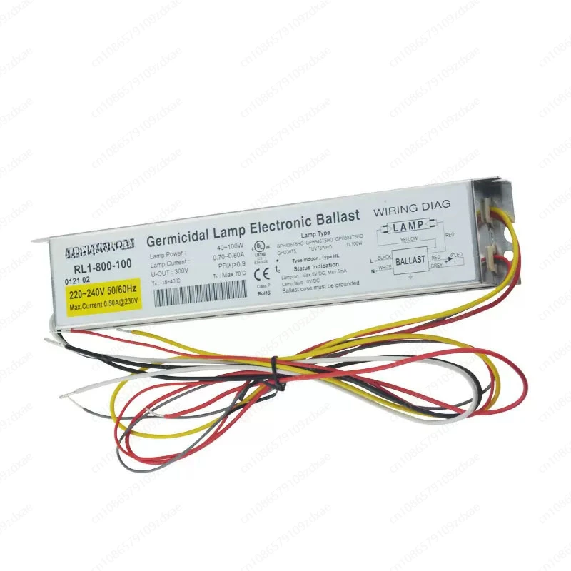 RL1-800-100 100W/75W/80W Water Treatment UV Lamp Electronic Ballast 200-240V