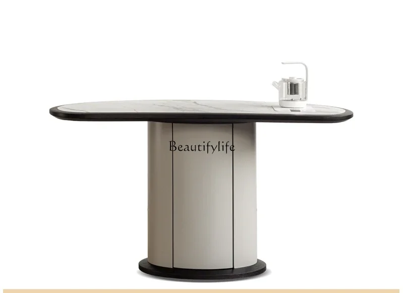

LD33Simple Modern Balcony Stone Plate Tea Table Italian Tea Table Kung Fu