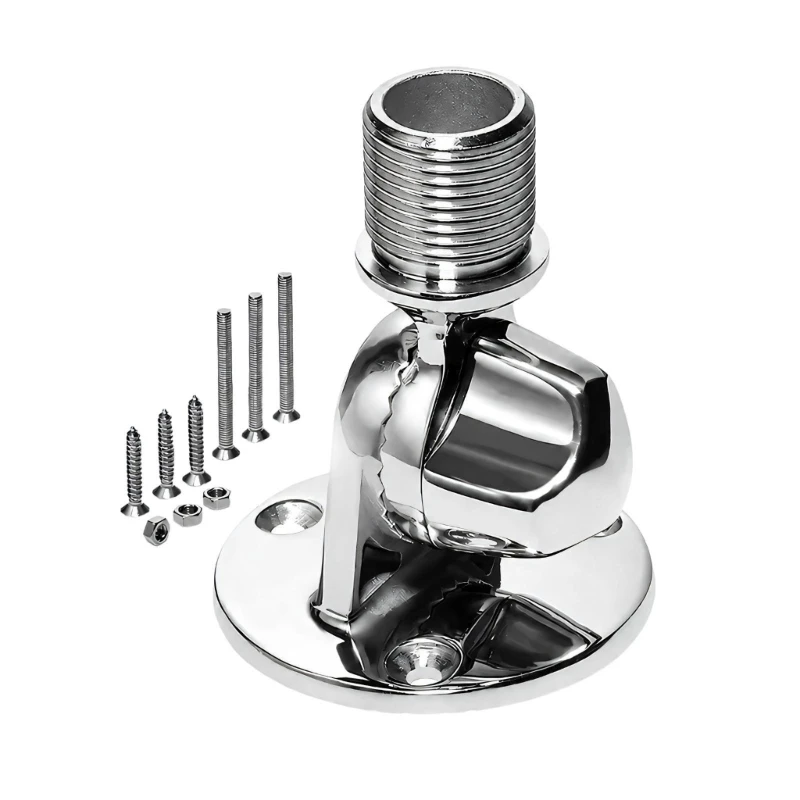 D5BE Adjustable Marine Antenna Mount with Threaded Base Quick Fixing for Boats Use