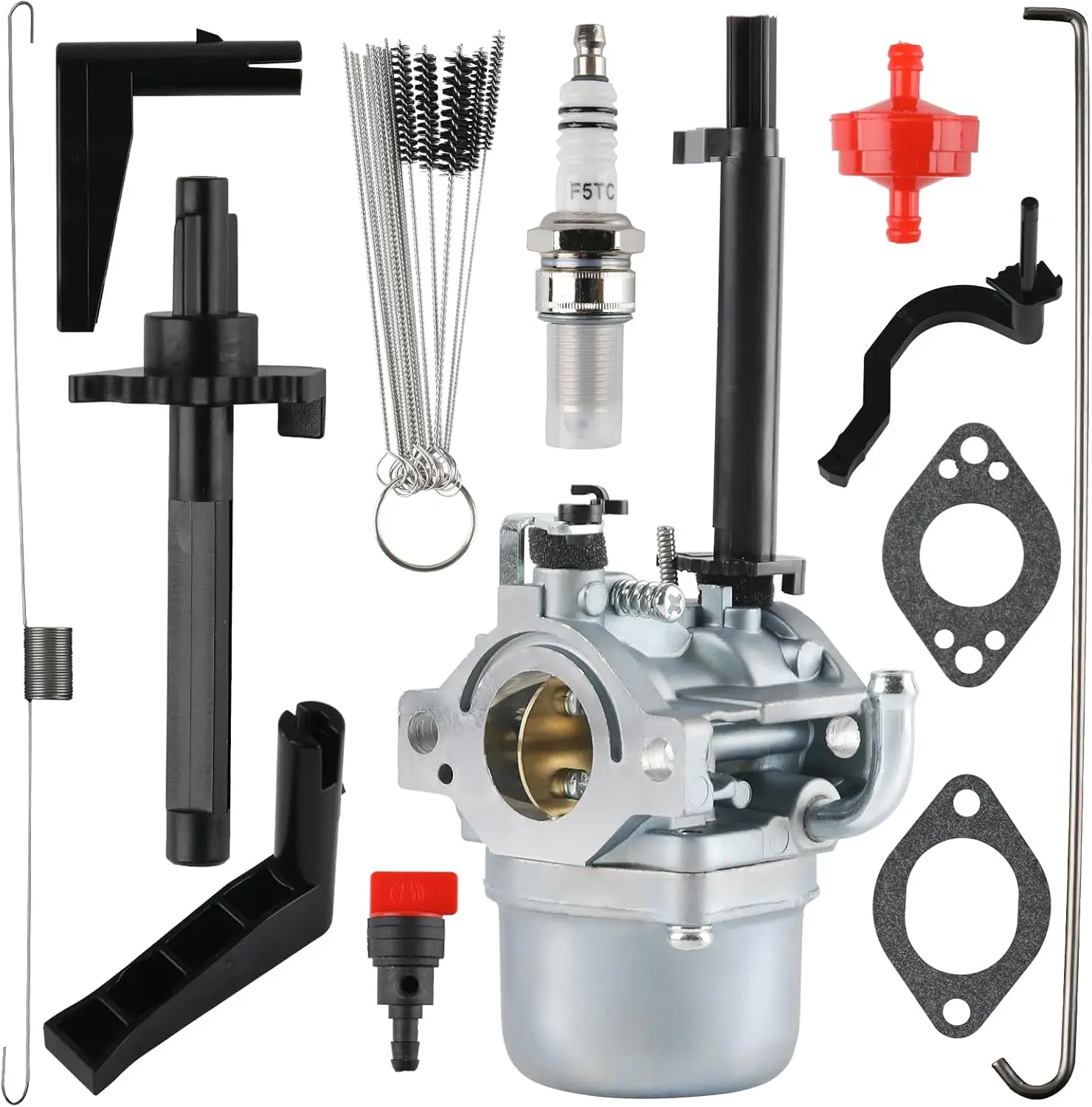 591378 Carburetor for B&S 5000 5550 6250 10HP Generator (697978 796321 Replace, Storm Responder 5500, Gasket)