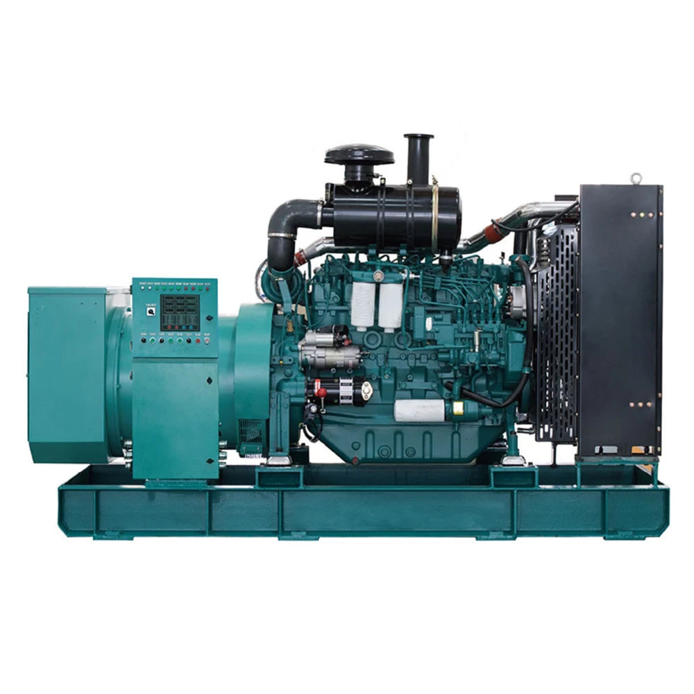 Three phase Y type wiring 110kw open type silent genset diesel generator set