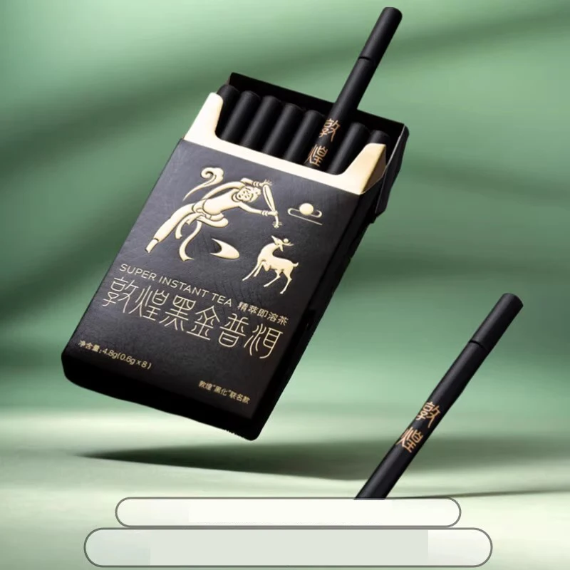 

Black Gold Pu erh Essence High Aroma Lapsang Souchong Powder Instant Dissolve Hot and Cold Outdoor Portable Classic Box Set Free