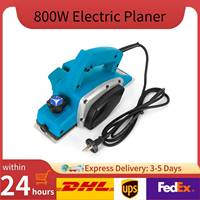 800W Electric Wood Planer 16000RPM Professional Power Tool 1-2mm Adjustable Depth for DIY Carpentry Furniture Restoration