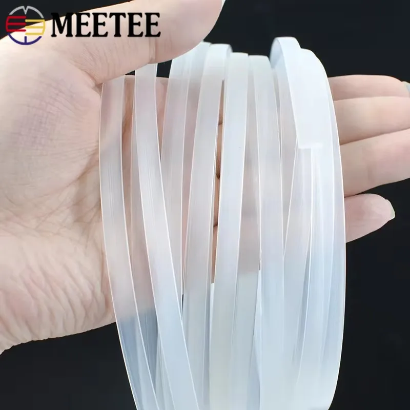 Meetee 5/10Meters Clear PP Plastic Corset Ribbon Webbing Boning Wedding Dress Support Bra Side Tape Decoration Strap Accessories