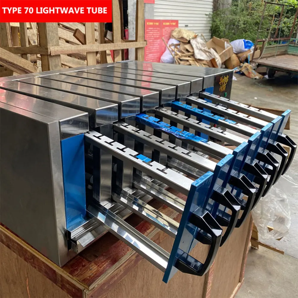 ไฟฟ้า BBQ Kebab ย่างเครื่องหมุนอัตโนมัติ Smokeless Grill Compact & Portable Non-Stick ย่างเตาอบ