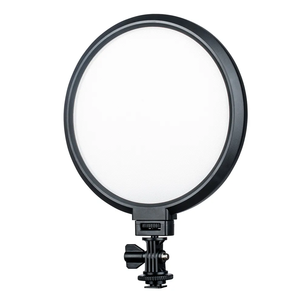 Viltrox VL-300T 3300K-5600K 18W CRI 95+ 7 pulgadas al luz de vídeo LED Circular regulable bicolor ultrafina para fotografía de cámara