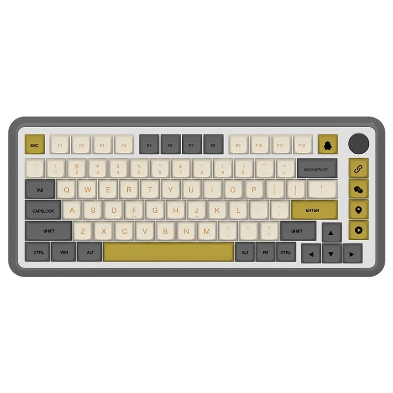 Xda Profile English Keycaps Simple Color Xda Pbt Sublimation Keycaps For Mx Switch Mechanical Keyboard Iso Enter For E-Sports