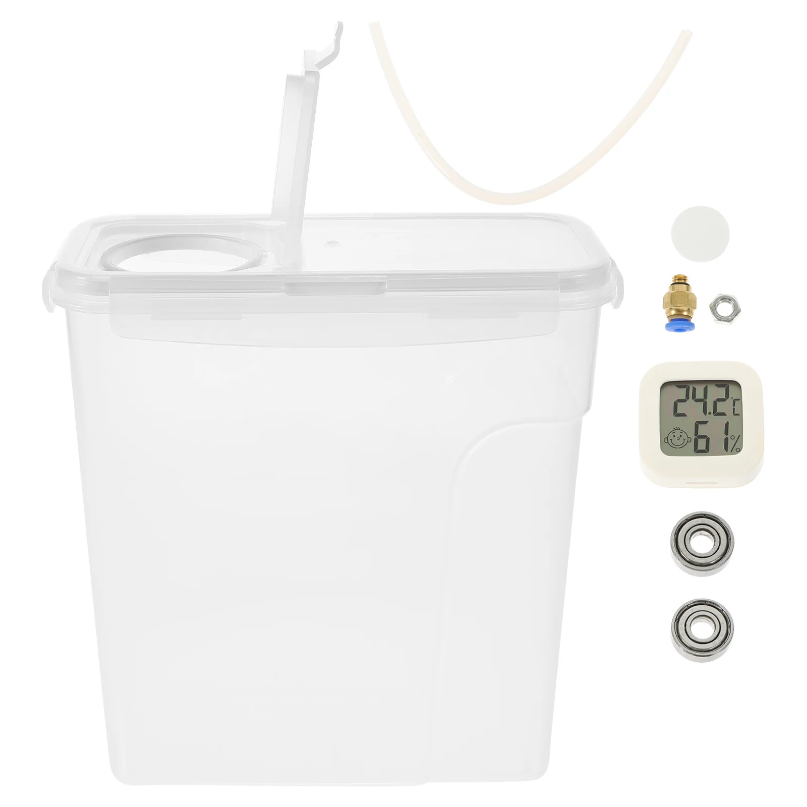 

1Set Filament Dryer Box ABS Iron Large Capacity 3D Printer Filament Storage Dehydrator Dry Box Temperature Humidity Monitor