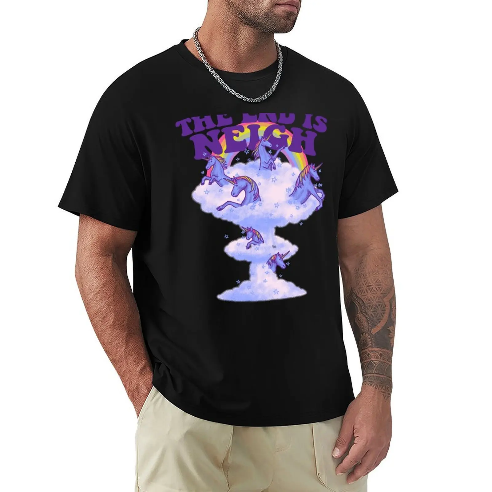 The End Is Neigh T-Shirt Comfortable Workout Short Sleeve Shirt